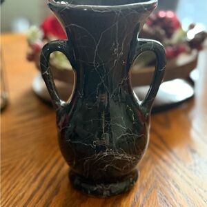 Elegant Black Marble Vase